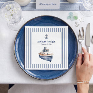 Baby op komst Nautilus boot baby shower papier  Servet
