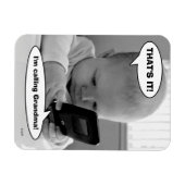 Baby op mobiele telefoon magneet (Horizontaal)