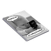 Baby op mobiele telefoon notitieboek (Rechterzijde)