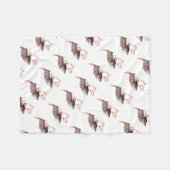 Baby op Ooievaar Fleece Deken (Voorkant (Horizontaal))