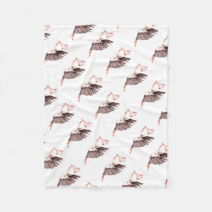 Baby op Ooievaar Fleece Deken