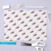 Baby op Ooievaar Tissuepapier (Craft)