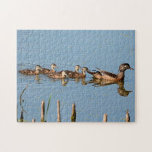 Baby op rij na mam Jigzaag Puzzle