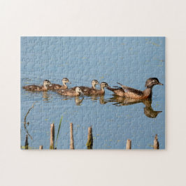 Baby op rij na mam Jigzaag Puzzle Legpuzzel
