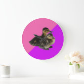 Baby op roze frambozen en Paarse sorbet Grote Klok (Huis)