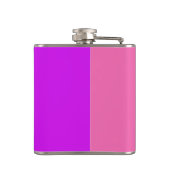 Baby op roze frambozen en Paarse sorbet Heupfles (Achterkant)