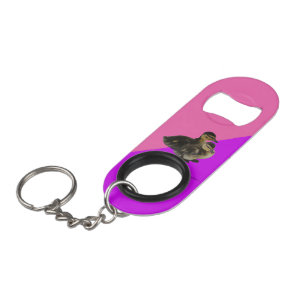 Baby op roze frambozen en Paarse sorbet Mini Flessenopener