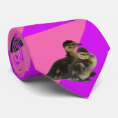 Baby op roze frambozen en Paarse sorbet Stropdas (Opgerold)