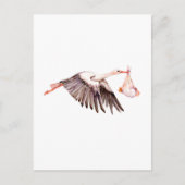Baby op Stork Briefkaart (Voorkant)