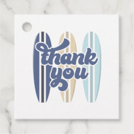 Baby op surfplank baby shower bedankt bedankjes labels