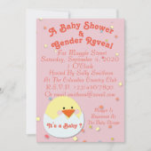 Baby op uitnodiging voor show & gender (Voorkant)