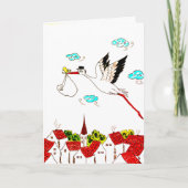 Baby op weg kaart (Voorkant)