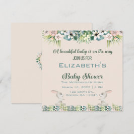 Baby Op weg naar Baby shower Kaart