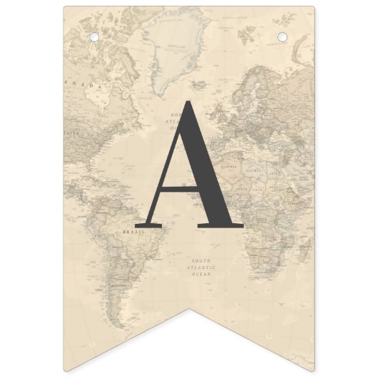 Baby op weg naar de wereldreiskaart - Sprinkle Vlaggetjes (Tweede vlag)