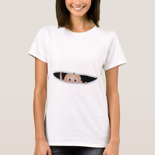 Baby op weg t-shirt (Voorkant)