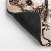 Baby Opossum Mousepad - Sepia Muismat (Hoek)