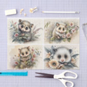 Baby Opossums Tissuepapier (Craft)