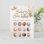 BABY OR BEER BELLY Baby shower Game Schattige Beer Kaart (Staand voorkant)
