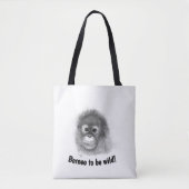 Baby orang-oetan Canvas tas (Voorkant)
