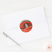 Baby Orangutan Alfred Ronde Sticker (Envelop)