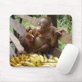 Baby Orangutan Banana Picnic Muismat (Met muis)