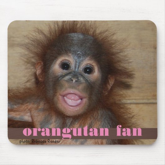 Baby orangutan Fan Muismat (Voorkant)