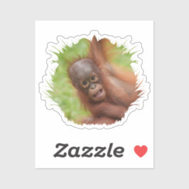 Baby Orangutan Joy Sticker