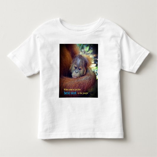 Baby Orangutan Kinder Shirts (Voorkant)