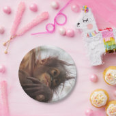 Baby Orangutan Paper Borden Papieren Bordje (Feest)