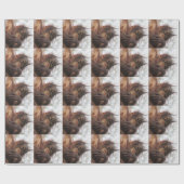 Baby Orangutan Sucking Thumb Wrapping Paper Cadeaupapier (Vlak)