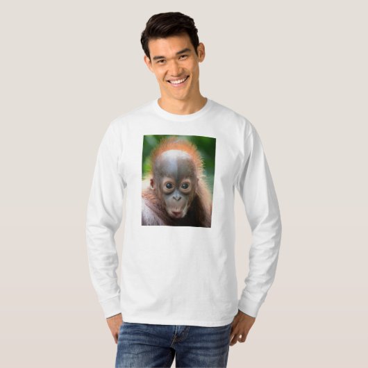 BABY ORANGUTAN-T-SHIRT T-SHIRT (Voorkant volledig)