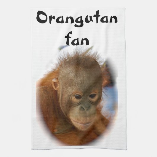 Baby Orangutan Theedoek (Verticaal)