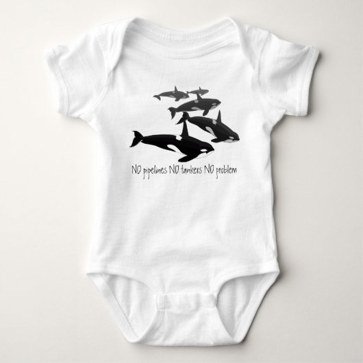Baby Orca Creeper Specialized Orca Whale Shirt (Voorkant)