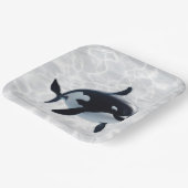 Baby Orca Platter Papieren Bordje (Gebogen)