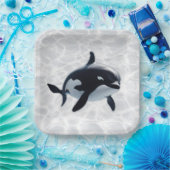 Baby Orca Schotel Papieren Bordje (Feest)