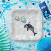 Baby Orca Schotel Papieren Bordje (Feest)