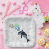 Baby Orca Schotel Papieren Bordje (Feest)