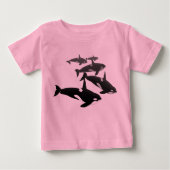 Baby Orca T-Shirt Gepersonaliseerd Orka Whale Shir (Voorkant)