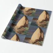Baby Orca Wrapping Paper Cadeaupapier (Uitgerold)