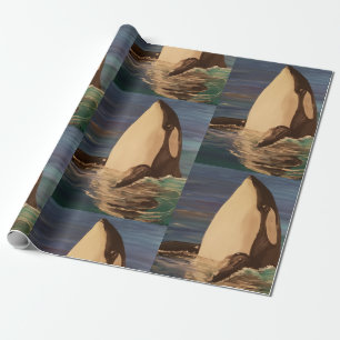 Baby Orca Wrapping Paper Cadeaupapier