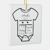 Baby Ornament - Eerste kerstgeboorte Stats (Rechts)