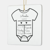 Baby Ornament - Eerste kerstgeboorte Stats (Links)