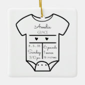 Baby Ornament - Eerste kerstgeboorte Stats (Voorkant)