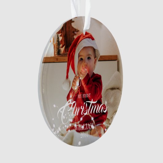 Baby Ornament - Mijn eerste kerstfeest (voorkant)