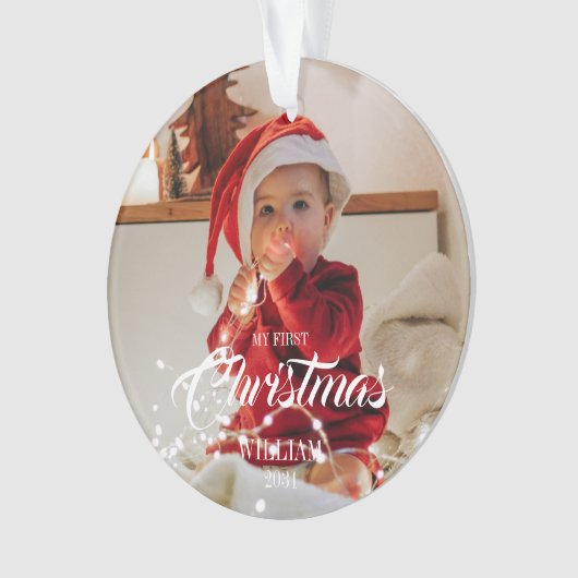 Baby Ornament - Mijn eerste kerstfeest (voorkant)