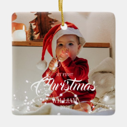 Baby Ornament - Mijn eerste kerstfeest (Voorkant)