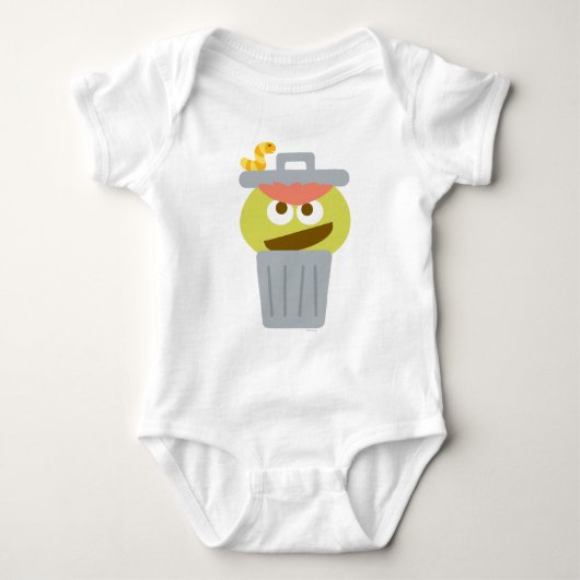 Baby Oscar de Grouch in Trashcan Romper (Voorkant)