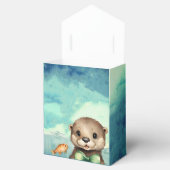 Baby Otter Baby shower Genderneutraal Bedankdoosjes (Geopend)