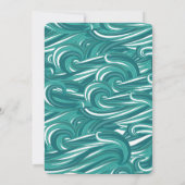 Baby Otter Birthday Party Invitation Kaart (Achterkant)