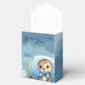 Baby Otter Boy Baby shower Bedankdoosjes (Geopend)